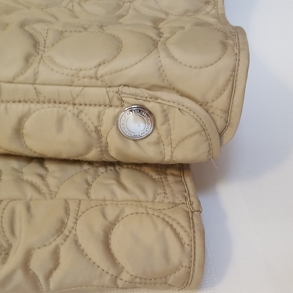 Coach  Monogram  Jacket Color: Tan Sz:S - Picture 7 of 10